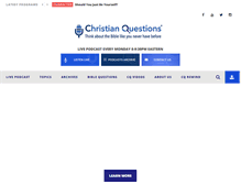 Tablet Screenshot of christianquestions.com